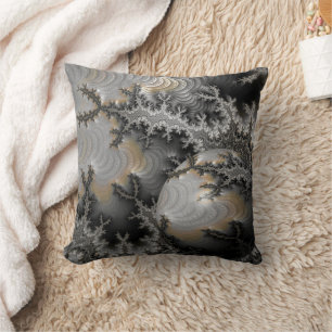 Exploring the Mandelbrot Realm Throw Pillow