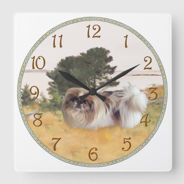 Exploring the Shore Square Wall Clock (Front)