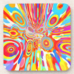 Exploring Vibrant Colourful Pattern Coaster
