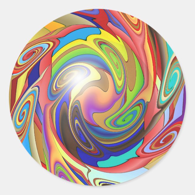 Explosion Classic Round Sticker (Front)