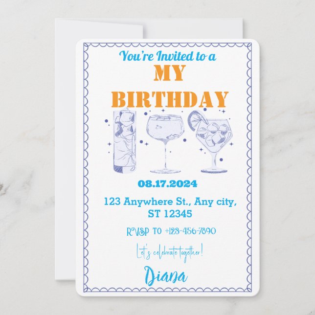 Explosion Confetti : Carte d'anniversaire amusante (Devant)