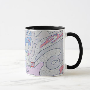 Explosion dans l'espace, Mug d'art Abstrait