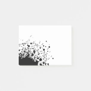 explosion de musique cool post-it