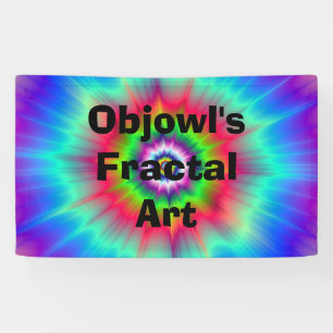 Explosion in Blue Red Green and Violet Banner