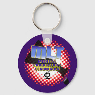 EXPLOSION MLT Medical Laboratory Technologist Keychain