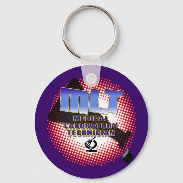 EXPLOSION MLT Medical Laboratory Technologist Keychain (Front)