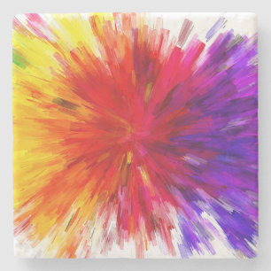 Explosion of Colour Stone Coaster