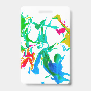 Explosion of colours badge