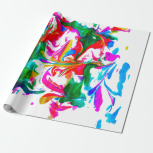 Explosion of colours wrapping paper