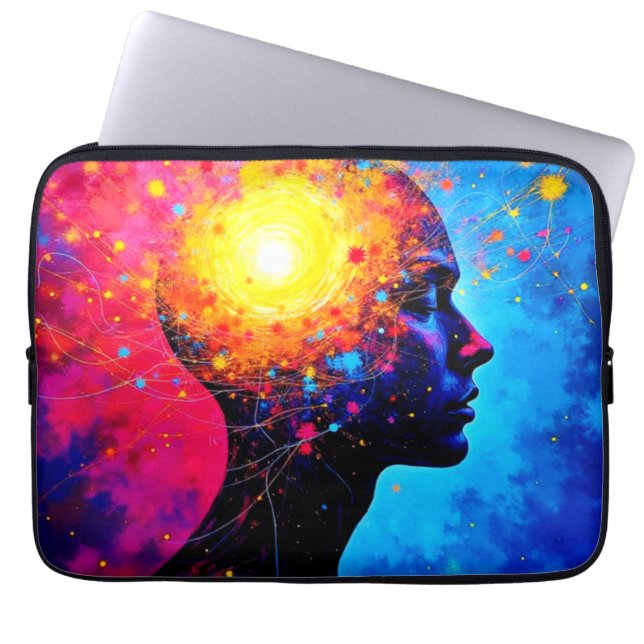 Explosion of Creative Mind Art Laptop Sleeve (Front)