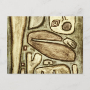 Explosion of Fear, 1939 by Paul Klee Postcard