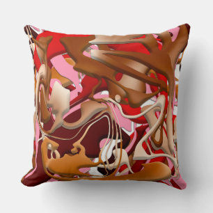Explosion of Frozen Flavors Throw Pillow