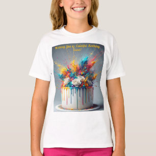 Explosion of Joy – Happy Birthday Cake T-Shirt