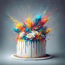 Explosion of Joy – Happy Birthday Cake