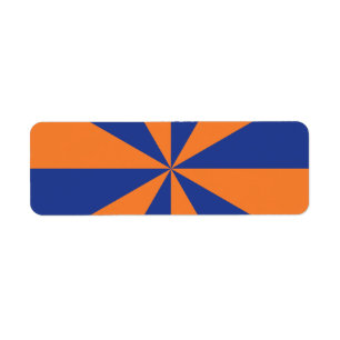 Explosion Orange et Bleue en Étoile