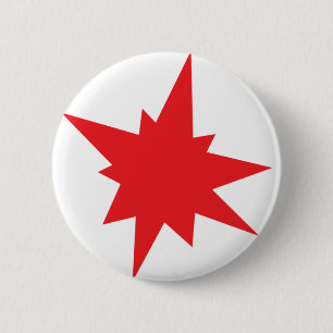 Explosion symbol 2 inch round button