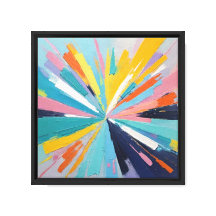 Explosive Abstract Impasto Painting – Textured Bur