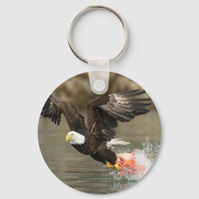 Explosive Bald Eagle Keychain (Front)