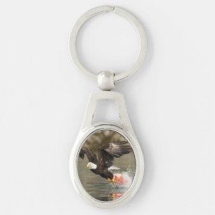Explosive Bald Eagle Keychain
