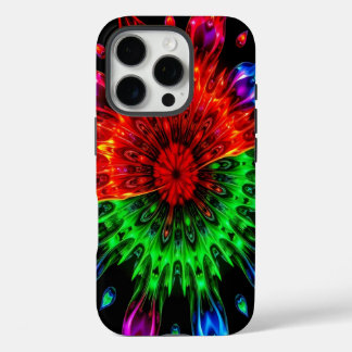 explosive burst of stained iPhone 16 pro case
