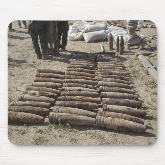 Explosive devices are identified and inventorie mouse pad (Front)