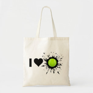 Explosive I Love Tennis Tote Bag