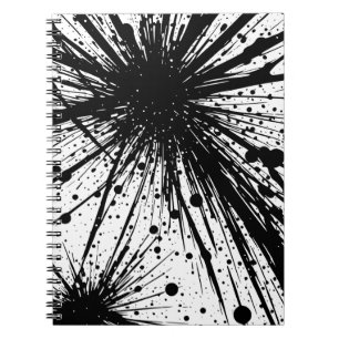Explosive Ink Splatter Notebook