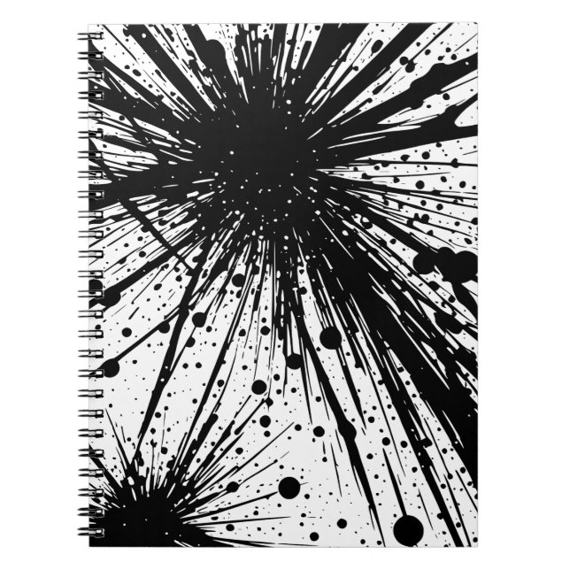 Explosive Ink Splatter Notebook (Front)