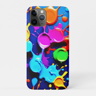Explosive Neon Colours in Abstract Art iPhone 11 Pro Case