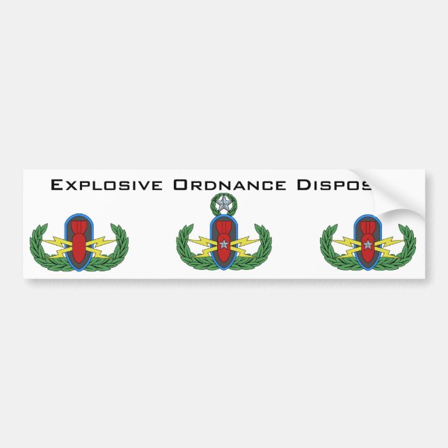 Explosive Ordnance Disposal Bumper Sticker (Front)