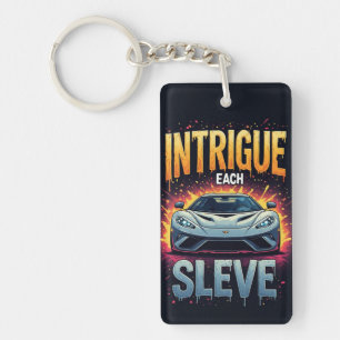 Explosive Sports Car Keychain