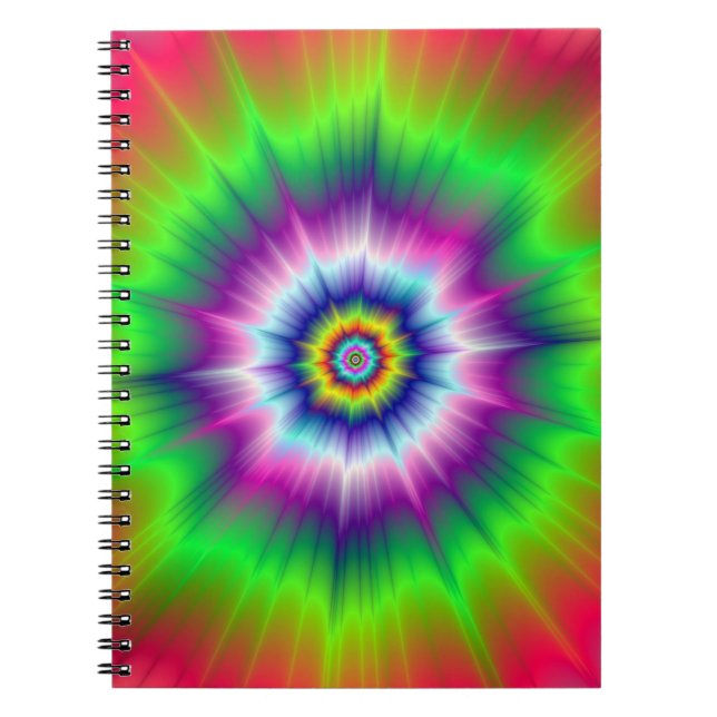 Explosive Tie-Dye Notebook (Front)