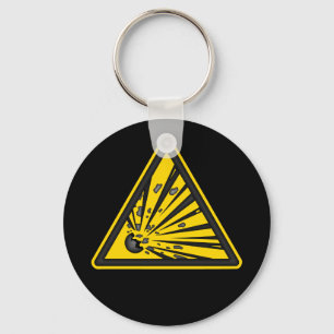 Explosive Warning Keychain