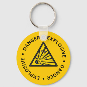 Explosive Warning Keychain