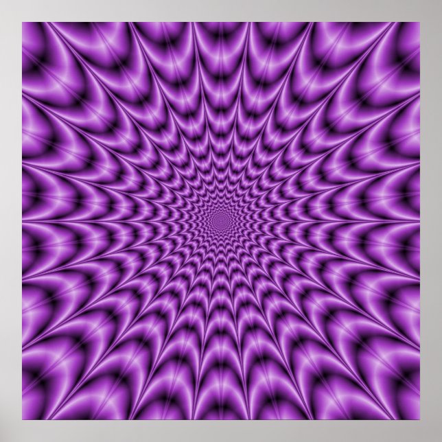 Explosive Web in Purple  Poster (Front)
