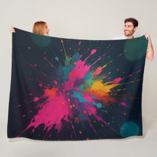 explotion of colours fleece blanket