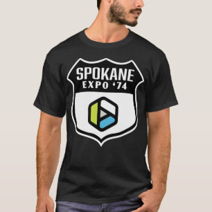 Expo 74 Spokane Worlds Fair Retro Shield Multicolo T-Shirt