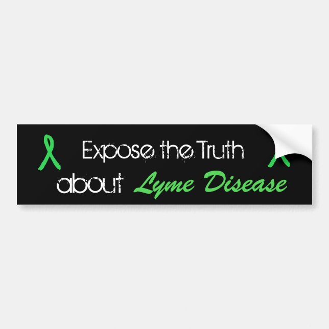 Exposez la vérité sur la maladie de Lyme Sticker p (Devant)