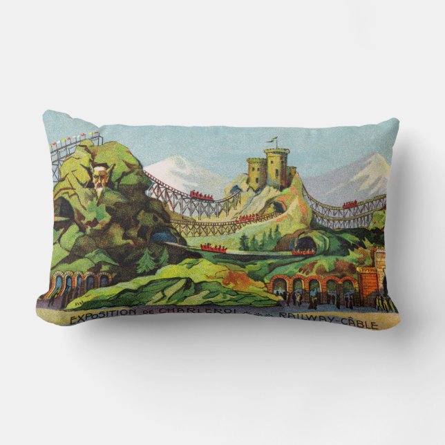 Exposition de Charleroi Lumbar Coussin (Recto)