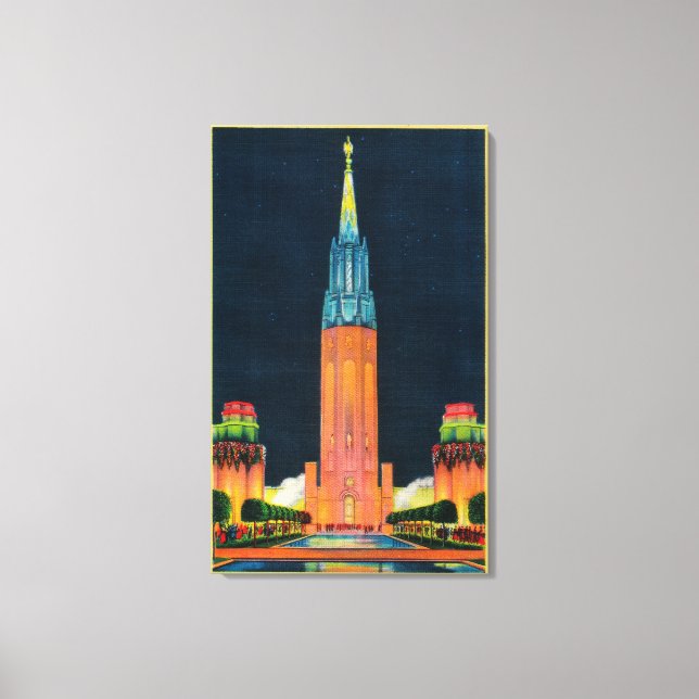 Exposition Tower, The Spire to the Sun Canvas Print (Front)
