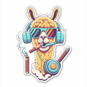 Express avec Stickers Llama Vinyl