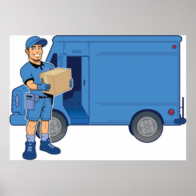 Express Delivery Man Poster (Front)