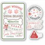 Express delivery North Pole Santa Mail gifts water<br><div class="desc">Express delivery North Pole Santa Mail gifts pets watercolor</div>