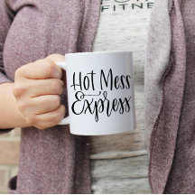 Express Hot Mess | Mug Lettré à la main