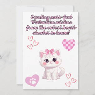 Express love with a heart-melting kitten-themed  holiday card