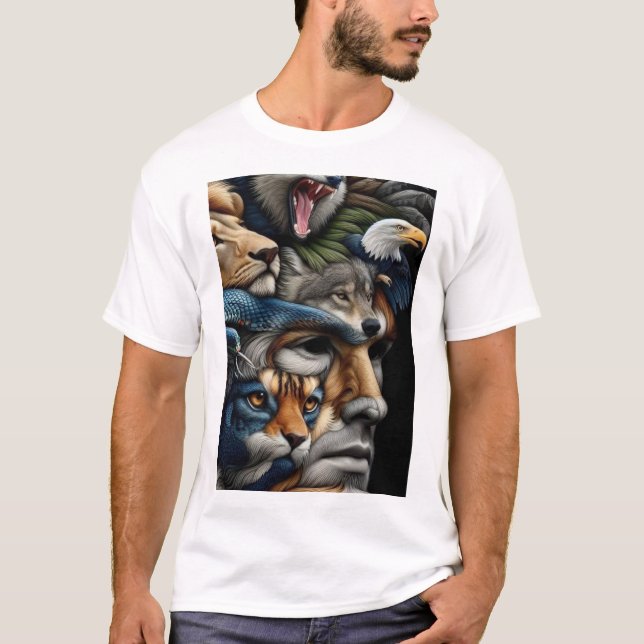 Express vous-même : T-shirt imprimé unique" (Devant)