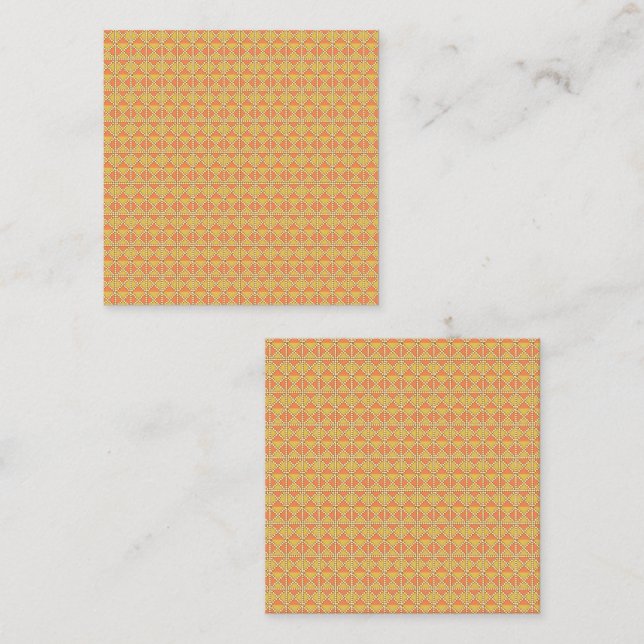 Express your Style with Vibrant Orange and Yellow  Calling Card (Front/Back)