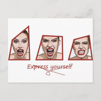 Express yourself postcard