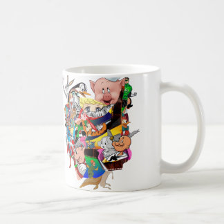 Express Yourself Retro Cartoon Collage Ceramic Cof Coffee Mug