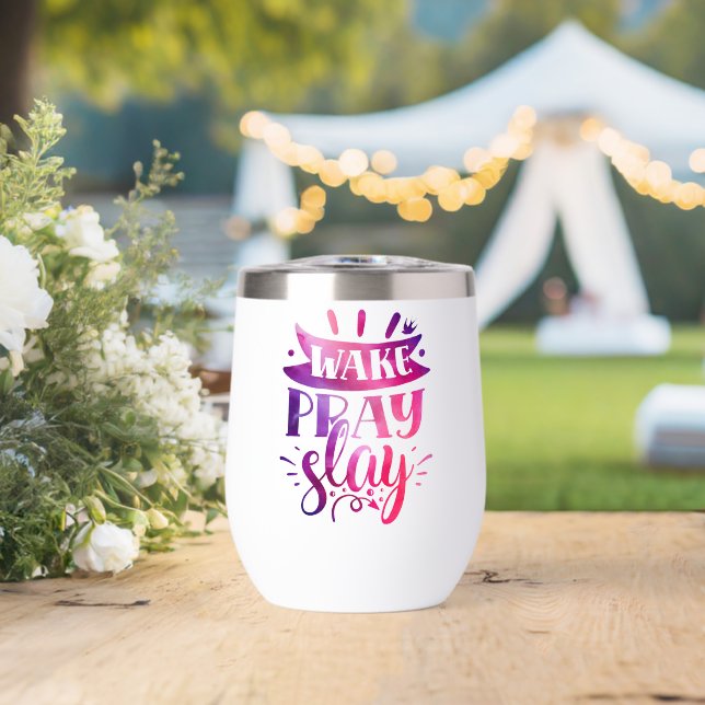 Express Yourself - Wake Pray Slay - Pink (Wedding (Rotated))
